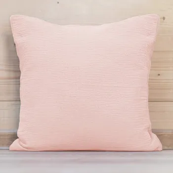 Povlak na polštářek Mušelínový povlak na polštář MSN-077 Bledě růžový 35 x 45 cm