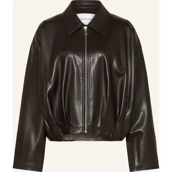 Dámský blejzr Mrs & Hugs Dámská Bunda V Koženém Vzhledu, tmavě hnědá, 38