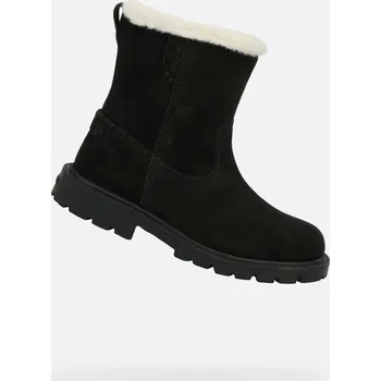 Dívčí zimní obuv Černé dívčí zimní boty Geox Shaylax WPF GEOX černá | bílá 3508592