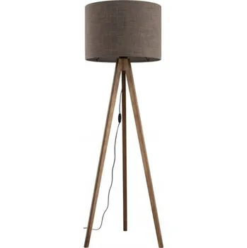 Stojací lampa Stojací Lampa GRAND Ořech Hnědý Stínidlo 1xE27 150cm Domácí Lampa