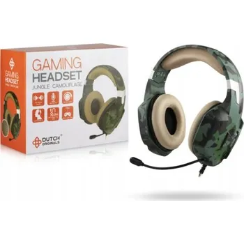 Sluchátka Army Gaming Headset Jungle – zelená herní sluchátka s mikrofonem
