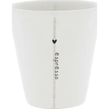 Bastion Collections Kelímek ESPRESSO with stripe titane, 50ml b300054