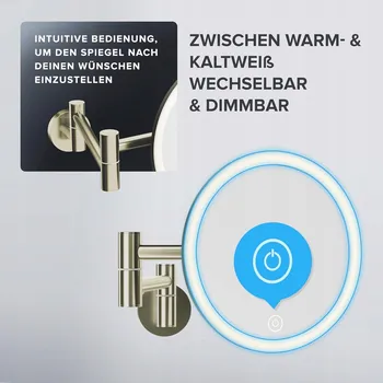 Zrcadlo Závěsné zrcadlo zlaté Ovimar