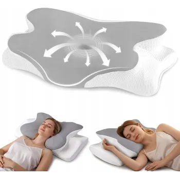 Polštář ORTOPEDICKÝ POLŠTÁŘ PRO SPANÍ NA BOKU, PROFILOVANÝ, Z PAMĚŤOVÉ PĚNY PRO NÁROČNÉ