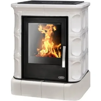 Krbová kamna ABX Marina KP I TV 6,9kW kachlový sokl perle