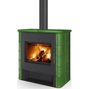 Krbová kamna Romotop Telde keramika rustik s výměníkem champagne 30301