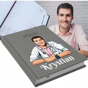 Kalendář DÁREK Tvá KARYKATURA z fotografie KNIŽNÍ KALENDÁŘ 2026 Denní PLÁNOVAČ