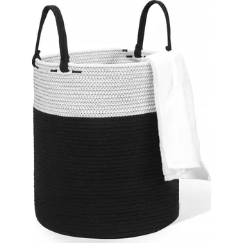 Koš na prádlo HDRNT Bavlněný koš na prádlo 50L s uchy pro koupelnu i pokoj