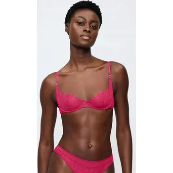 Podprsenka Triumph podprsenka bardotka, balkonetka růžová velikost 75A