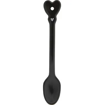 Příbor Bastion Collections Keramická lžička COFFEE, černá, 14 cm b450012