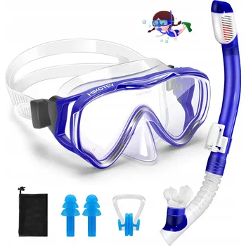 Potápěčská maska HIKOTEY Potápěčská Sada Pro Děti Potápěčské Brýle 180° Proti Úniku Vody