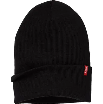 Čepice Pánská zimní čepice Levi's&reg; SLOUCHY RED TAB BEANIE OS Černá, Červená