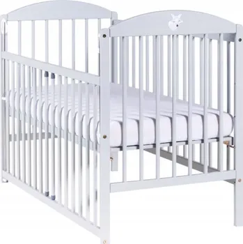 Dětská postýlka Dětská postýlka Drewex - Liška, spouštěcí bok, 120x60 cm, sv. šedá