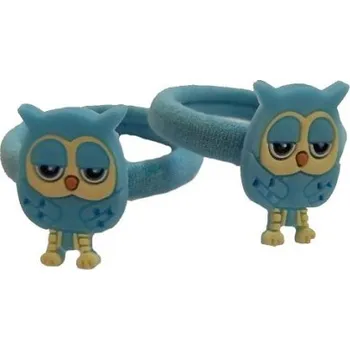 Gumičky s gumovou Sovičkou Sleep, Tulimi - modré, 2 ks