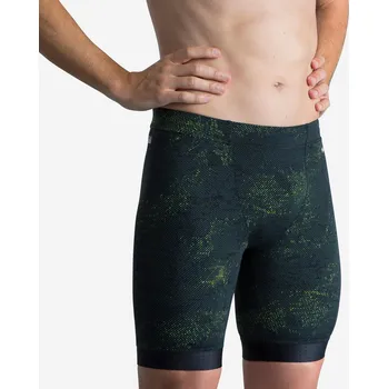 DECATHLON Pánské plavky Jammer Fiti 38 ZELENÁ|ČERNÁ|ŽLUTÁ