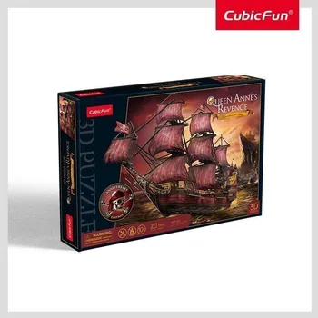 3D puzzle Puzzle 3D LED - Queen Anne´s Revenge 293 dílků