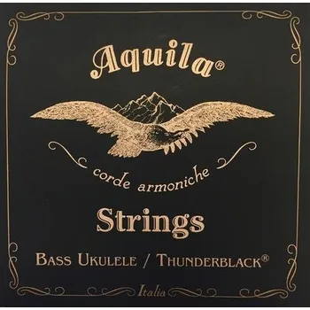 Struna pro kytaru a smyčcový nástroj Aquila 140U - Thunderblack, Bass Ukulele, 4-String + prodloužená záruka 3 roky