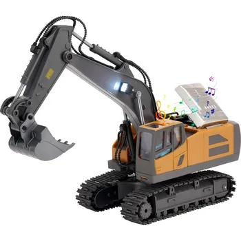 RC model auta Vevor Dálkově ovládaný bagr 1:20, 11 kanálů, plně funkční, světla a zvuky