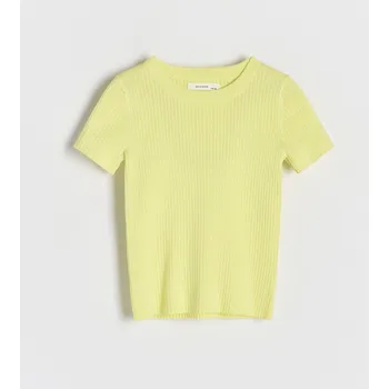 Dívčí oblečení Reserved - Svetr s krátkým rukávem - žlutá - 250DB-11X - 250DB-11X-152