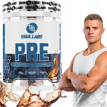Anabolizér Předtréninkový stimulant Pre Workout pro sportovce – Yava Labs 300g Cola