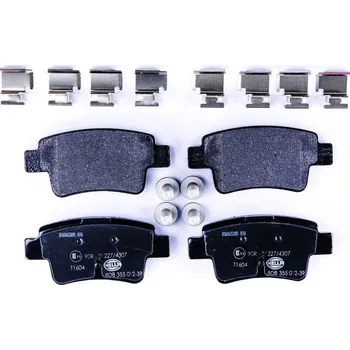 Brzdová destička Sada brzdových destiček, kotoučová brzda HELLA 8DB 355 012-391