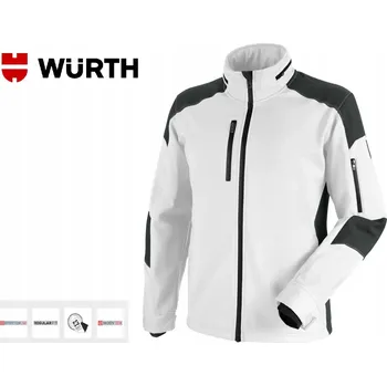 Pánské oblečení PRACOVNÍ BUNDA SOFTSHELL WURTH MODYF STRETCH CETUS BÍLÁ vel. 3XL