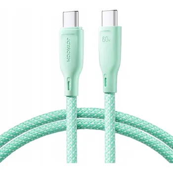 Datový kabel Kabel Joyroom USB-C - USB-C 1 m zelený