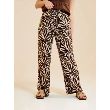 Dámské oblečení Sinsay - Kalhoty wide leg se vzorem - vícebarevná - 664FJ-MLC - 664FJ-MLC-XXS