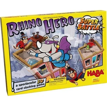 Alkoholická hra Haba Společenská hra pro děti Rhino Hero Super Bitva