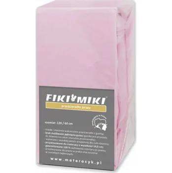 Prostěradlo Prostěradlo jersey Fiki Miki 120x60cm růžové