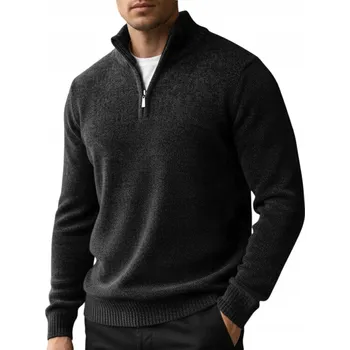 Pánský svetr DStreet svetr WX2351 šedý rolák velikost M