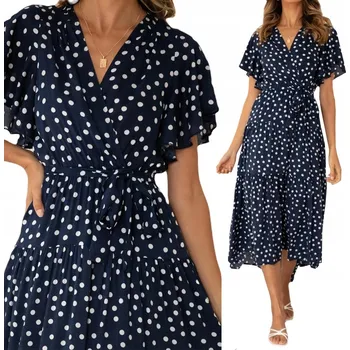 Dámské šaty SNM ležérní klasické maxi šaty univerzální velikosti