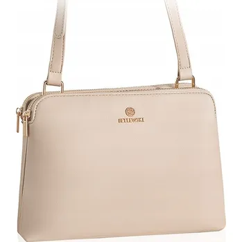 Kabelka Betlewski kabelka přes rameno eko kůže béžová