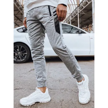 Pánská móda Pánské teplákové kalhoty UX4211 Barva: Světle Šedá, Velikost: XL