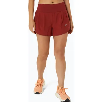 Dámské oblečení Dámské běžecké kraťasy ASICS Road 3.5IN deep red