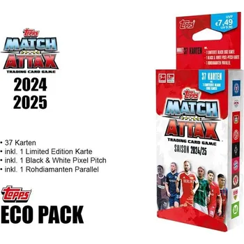 Karetní hra Topps Bundesliga Match Attax 24/25 - Eco Pack - obsahuje 37 karet + 3 bonusové karty