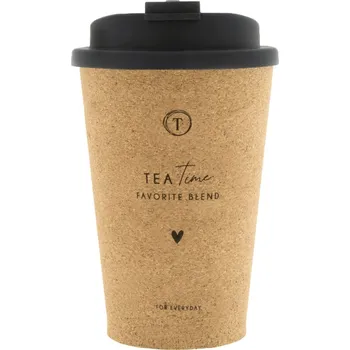 Bastion Collections Hrnek Coffee ToGo TEA TIME FAVORITE BLEND, 7x14,5cm b400097