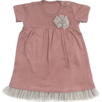 Kojenecký body Mamatti Sukničkobody s tylem, kr. rukáv, Happy - fialová, vel. 74