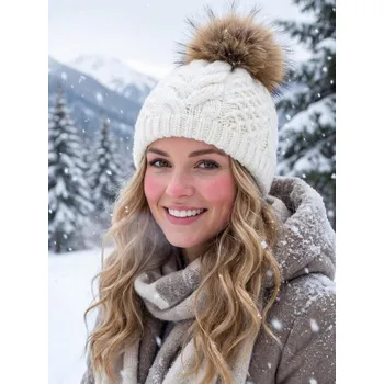 Čepice Dámská čepice Ania - smetanově bílá, Varianta: Čepice