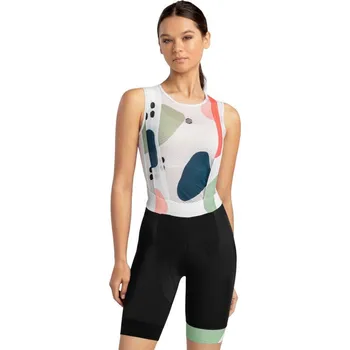 Cyklistické kalhoty SIROKO Dámské cyklistické kraťasy BX Veluwe Černá 2XS BÍLÁ|ČERNÁ