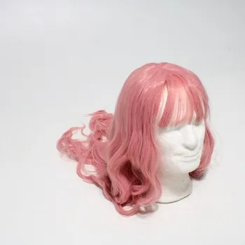 Paruka Syntetická růžová paruka Fvcent