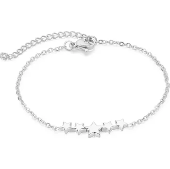 Náramek Půvabný ocelový náramek Hvězdičky VEDB0329S Troli