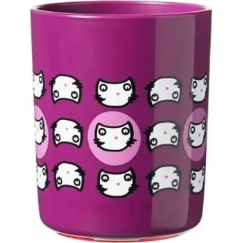 Tommee Tippee Stabilní hrnek Super Cup 190 ml 6m+ Kočička , fialový