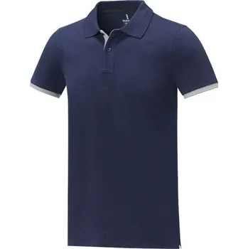 Pánské tričko Pánské dvoubarevná polokošile s krátkým rukávem Morgan - Námořnická modrá, L