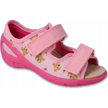 Dívčí obuv BEFADO DÍVČÍ SANDÁLY DĚTSKÉ BOTY NA SUCHÝ ZIP KOŽENÁ STÉLKA 063X032 26