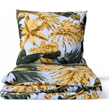 Povlečení Sada povlečení 220x200 Bílá s velkými růžovými květy