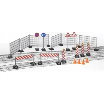 autíčko Bruder 62007 Sada příslušenství pro silniční a stavební práce