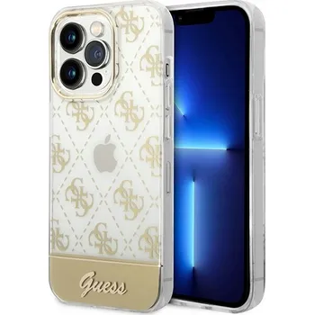 Pouzdro na mobilní telefon Zadní Kryt Guess pro Apple iPhone 14 Pro zlatý