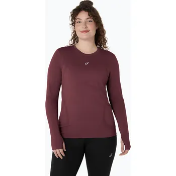 Dámské oblečení Dámské běžecké tričko Longsleeve ASICS Road Seamless LS dark currant/port royal