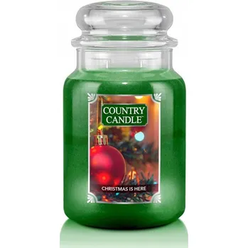 Svíčka Tradiční parafinová svíčka Christmas Is Here Country Candle 1 ks